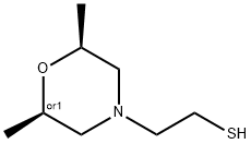 4-Morpholineethanethiol,2,6-dimethyl-,(2R,6S)-rel- Struktur