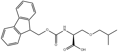 L-Serine, N-[(9H-fluoren-9-ylmethoxy)carbonyl]-O-(2-methylpropyl)- Struktur