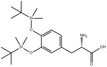 L-Tyrosine, O-[(1,1-dimethylethyl)dimethylsilyl]-3-[[(1,1-dimethylethyl)dimethylsilyl]oxy]- Struktur