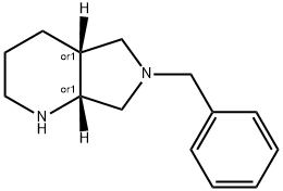 rel-(4aR,7aR)-6-Benzyloctahydro-1H-pyrrolo[3,4-b]pyridine Struktur