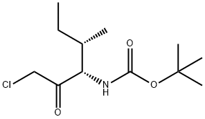 tert-Butyl ((3S,4S)-1-chloro-4-methyl-2-oxohexan-3-yl)carbamate Struktur