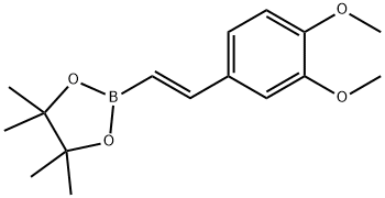 (E)-2-(3，4-dimethoxystyryl)-4，4，5，5-tetramethyl-1，3，2-dioxaborolane Struktur