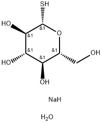 1-Thio-β-D-glucose Sodium Salt Dihydrate Struktur