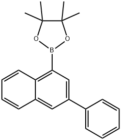 1,3,2-Dioxaborolane, 4,4,5,5-tetramethyl-2-(3-phenyl-1-naphthalenyl)- Struktur