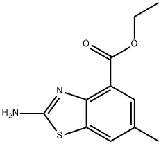 ethyl 2-amino-6-methyl-1,3-benzothiazole-4-carboxylate Struktur