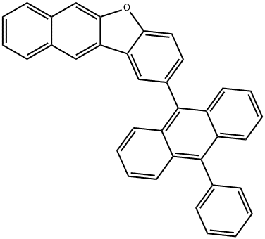 2-(10-Phenyl-9-anthracenyl)benzo[b]
-naphtho[2,3-d]furan Struktur