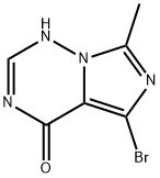 5-Bromo-7-methylimidazo[5,1-f][1,2,4]triazin-4(1H)-one Struktur