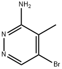 3-Pyridazinamine, 5-bromo-4-methyl- Struktur