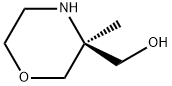 3-Morpholinemethanol, 3-methyl-, (3S)- Struktur