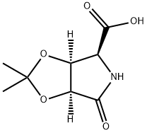 4H-1,3-Dioxolo[4,5-c]pyrrole-4-carboxylic acid, tetrahydro-2,2-dimethyl-6-oxo-, (3aS,4S,6aS)- Struktur