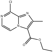 Ethyl 8-chloro-2-methylimidazo[1,2-a]pyrazine-3-carboxylate Struktur