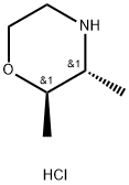 Morpholine, 2,3-dimethyl-, hydrochloride, (2R,3R)- Struktur