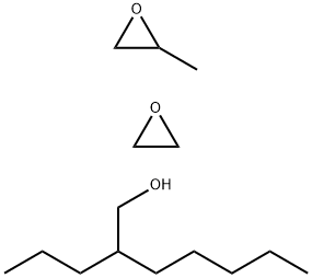 Oxirane, 2-methyl-, polymer with oxirane, mono(2-propylheptyl) ether Struktur