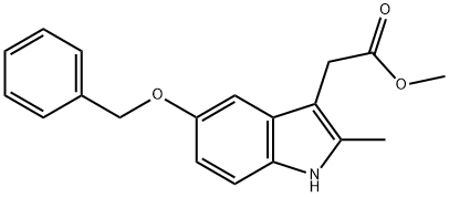 methyl 5-(benzyloxy)-2-methyl-1H-indole-3-carboxylate Struktur