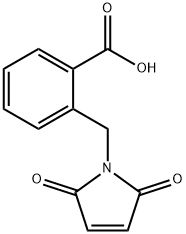 Benzoic acid, 2-[(2,5-dihydro-2,5-dioxo-1H-pyrrol-1-yl)methyl]- Struktur