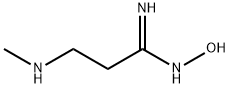 Propanimidamide, N-hydroxy-3-(methylamino)- Struktur