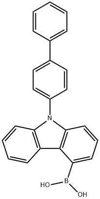 Boronic acid, B-(9-[1,1'-biphenyl]-4-yl-9H-carbazol-4-yl)- Struktur