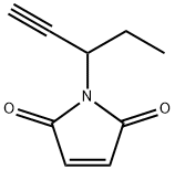 1H-Pyrrole-2,5-dione, 1-(1-ethyl-2-propyn-1-yl)- Struktur