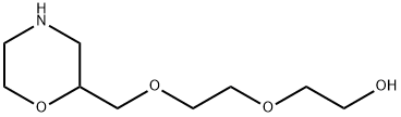 Ethanol,2-[2-(2-morpholinylmethoxy)ethoxy]- Struktur