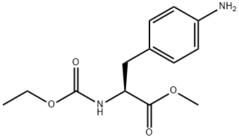 L-Phenylalanine, 4-amino-N-(ethoxycarbonyl)-, methyl ester Struktur