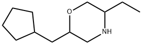 Morpholine, 2-(cyclopentylmethyl)-5-ethyl- Struktur