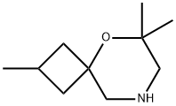 5-Oxa-8-azaspiro[3.5]nonane,2,6,6-trimethyl- Struktur