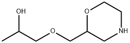 2-Propanol, 1-(2-morpholinylmethoxy)- Struktur