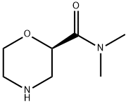 2-Morpholinecarboxamide, N,N-dimethyl-, (2R)- Struktur