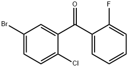 (5-Bromo-2-chlorophenyl)(2-fluorophenyl)methanone Struktur