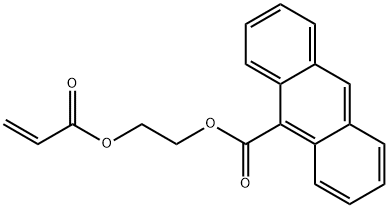 9-Anthracenecarboxylic acid, 2-[(1-oxo-2-propen-1-yl)oxy]ethyl ester Struktur