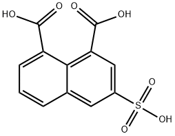 1,8-Naphthalenedicarboxylic acid, 3-sulfo- Struktur