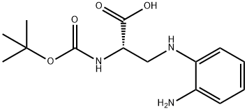 (S)-3-((2-Aminophenyl)amino)-2-((tert-butoxycarbonyl)amino)propanoic acid Struktur