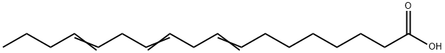 8,11,14-octadecatrienoic acid Struktur