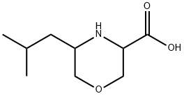 3-Morpholinecarboxylic acid, 5-(2-methylpropyl)- Struktur