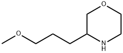 Morpholine, 3-(3-methoxypropyl)- Struktur