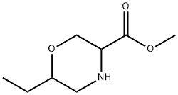 3-Morpholinecarboxylic acid, 6-ethyl-,methylester Struktur