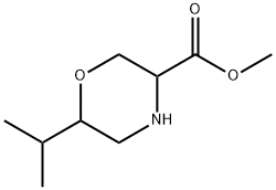 3-Morpholinecarboxylic acid, 6-(1-methylethyl)-,methylester Struktur