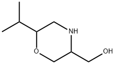 3-Morpholinemethanol,6-(1-methylethyl)- Struktur