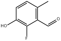 Benzaldehyde, 2-fluoro-3-hydroxy-6-methyl- Struktur