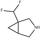 3-Azabicyclo[3.1.0]hexane, 1-(difluoromethyl)- Struktur