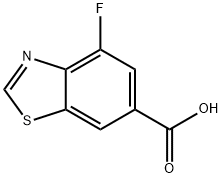 4-fluoro-1,3-benzothiazole-6-carboxylic acid Struktur