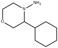 4-Morpholinamine, 3-cyclohexyl- Struktur