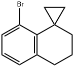 Spiro[cyclopropane-1,1'(2'H)-naphthalene], 8'-bromo-3',4'-dihydro- Struktur