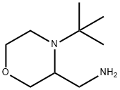 3-Morpholinemethanamine, 4-(1,1-dimethylethyl)- Struktur