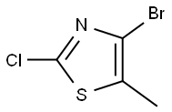 4-Bromo-2-chloro-5-methyl-1,3-thiazole Struktur