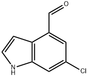 1H-Indole-4-carboxaldehyde, 6-chloro- Struktur