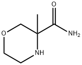 3-Morpholinecarboxamide, 3-methyl- Struktur