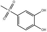 1,2-Benzenediol, 4-(methylsulfonyl)- Struktur