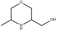 3-Morpholinemethanol, 5-methyl- Struktur