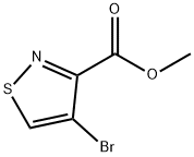 3-Isothiazolecarboxylic acid, 4-bromo-, methyl ester Struktur